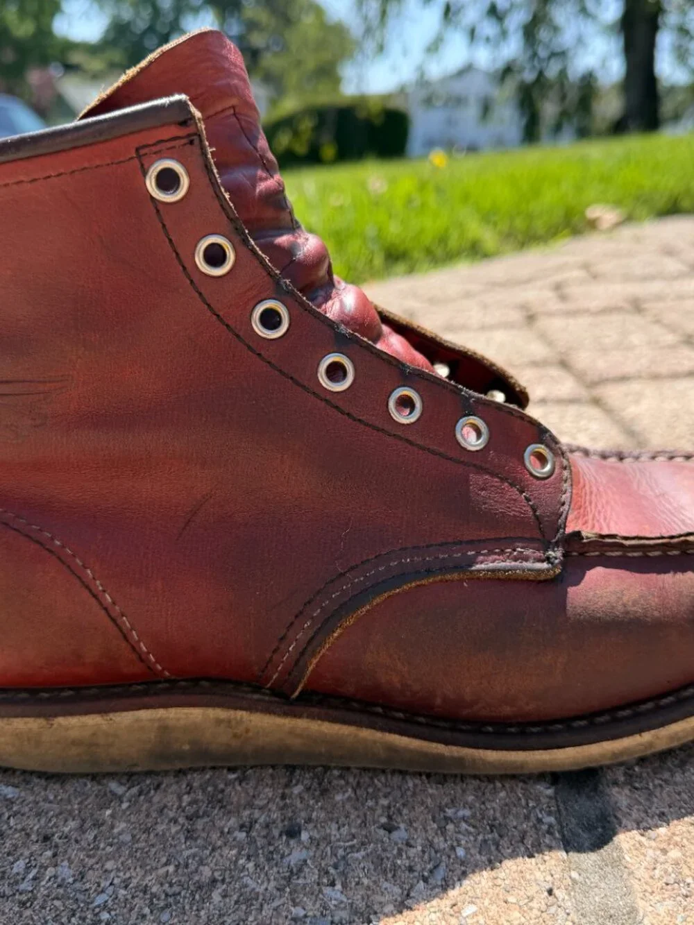 Red Wing Moc Toe Boot 8131 Size 10.5 D 6